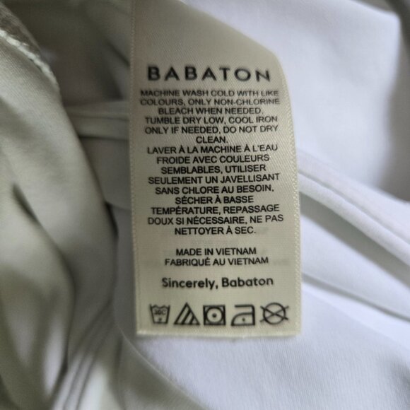NWOT Aritzia BABATON CONTOUR Squareneck White Long Sleeve S - Picture 8 of 9